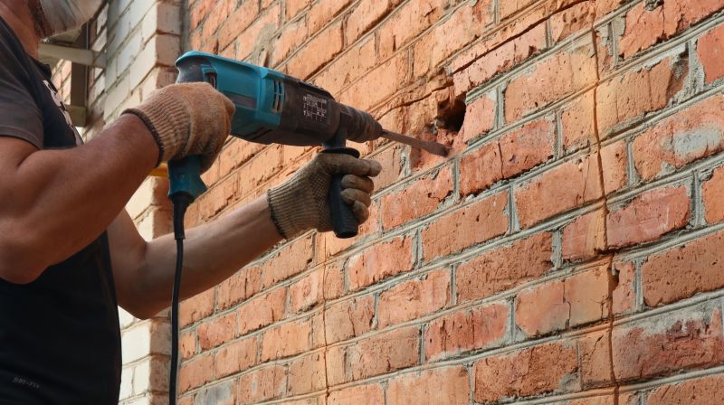 Cracked Brick Wall Repair